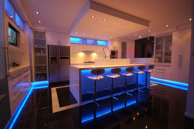 LED Strip Lighting In The Kitchen 768x511 