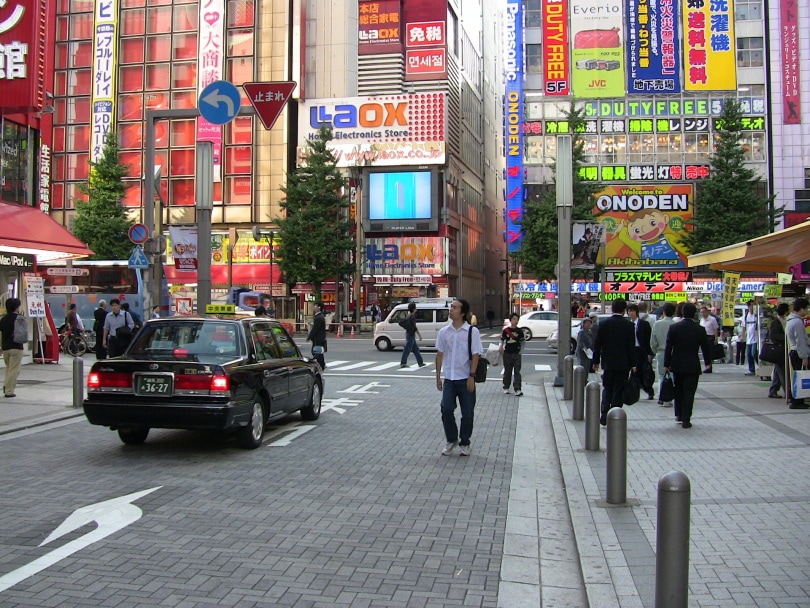 busy street in tokyo japan