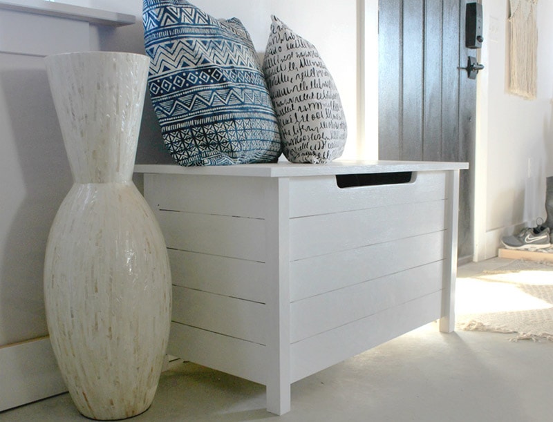diy faux slat toy box