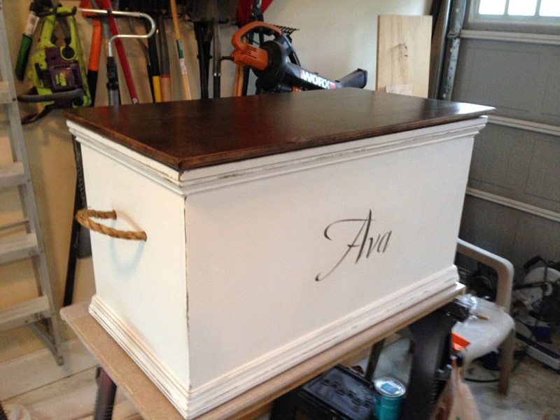 diy personalized hope chest