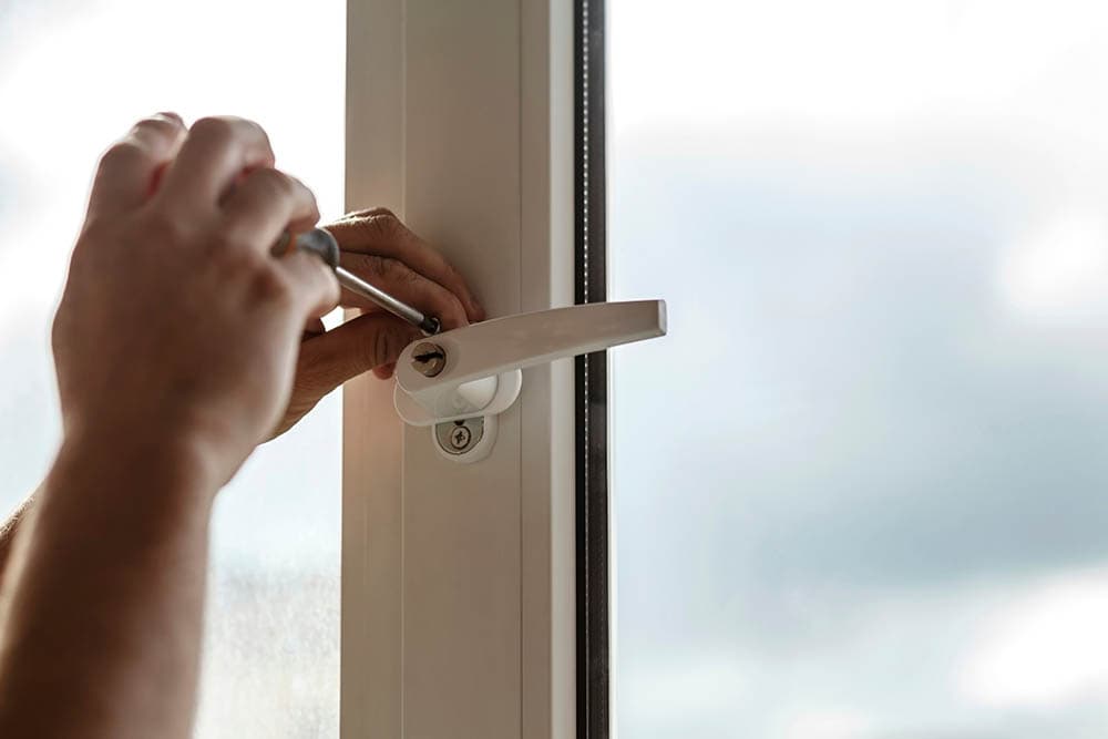 fixing shut window with broken lock