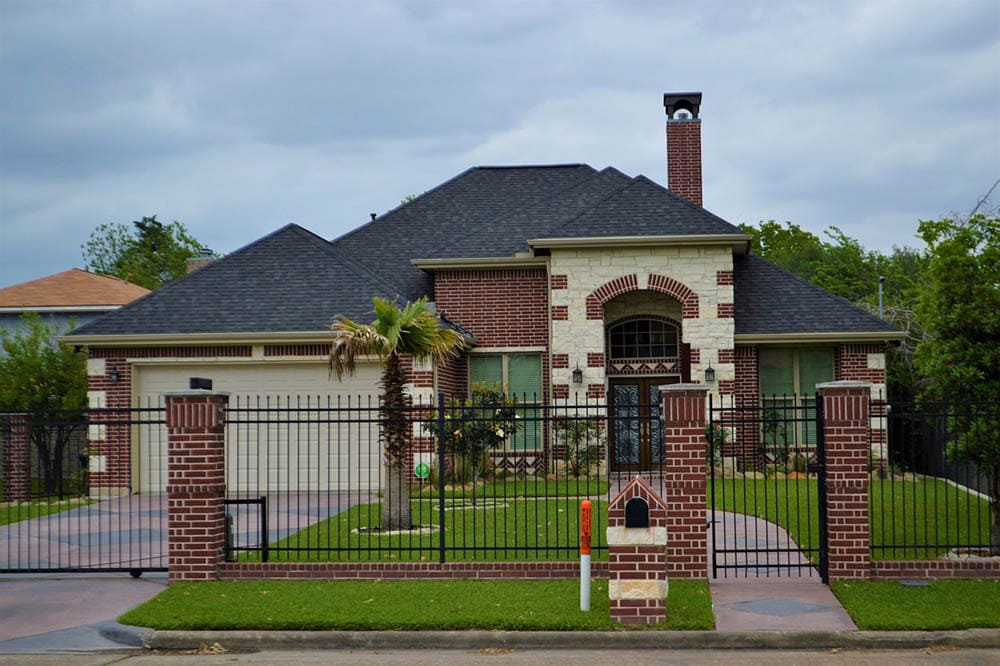 gated residential house in Houston, Texas