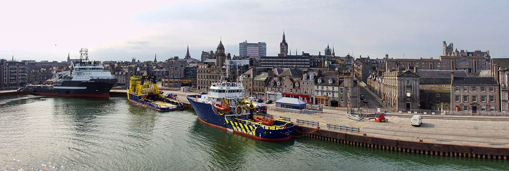harbor in Aberdeen, Scotland