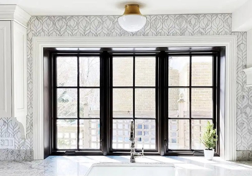pella social black kitchen box window