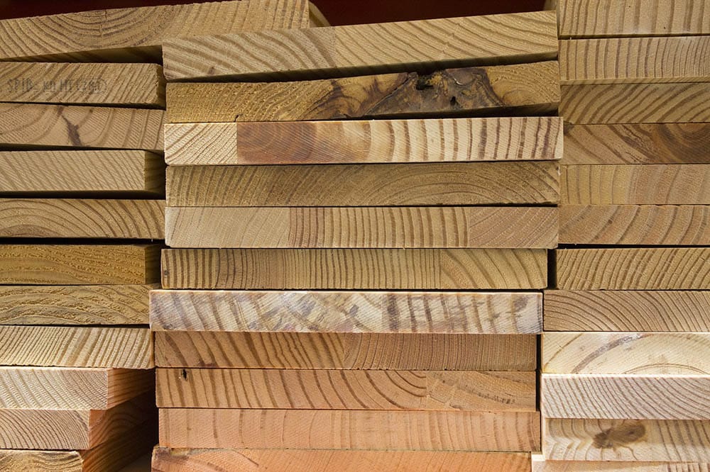 stacks of lumbers