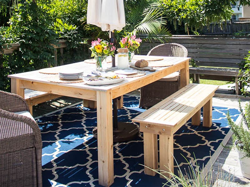 Basic White Cedar Bench