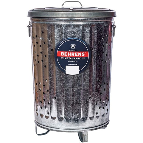 Behrens Manufacturing B907P Galvanized Composter Steel Trash Can