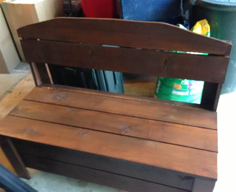 Cedar Bench with Storage