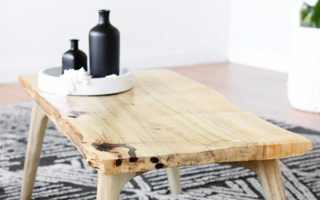 DIY Coffee table with live edge