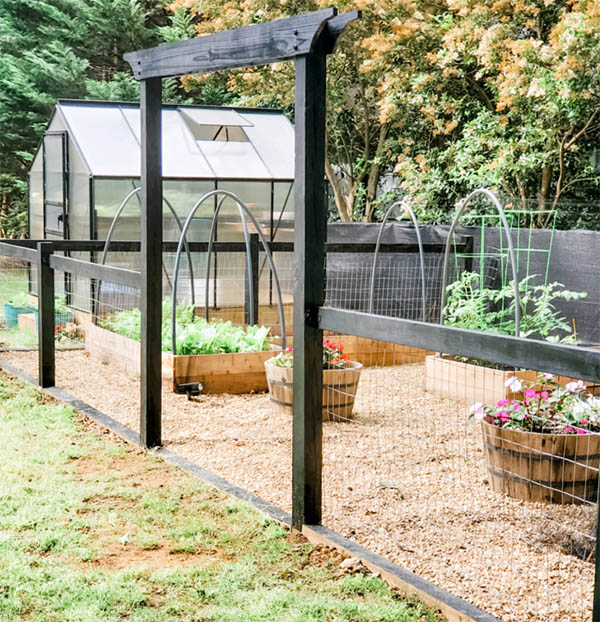 DIY Garden Fence and Arbor