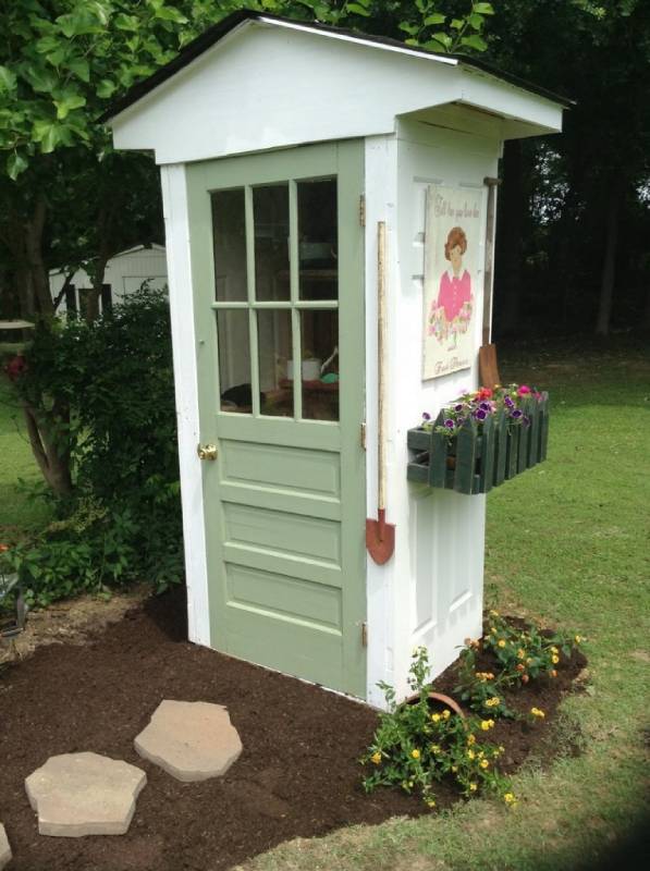 DIY four-door shed