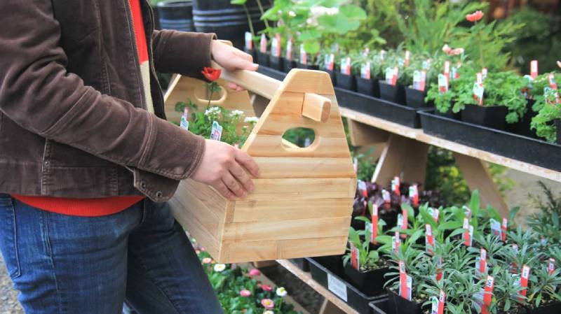 DIY garden tool box