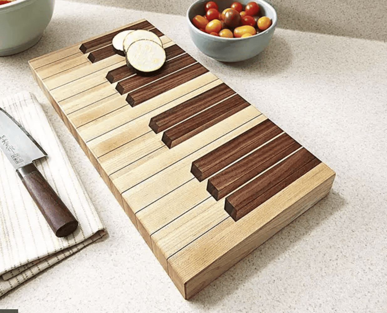 Keyboard Cutting Board- wood magazine 
