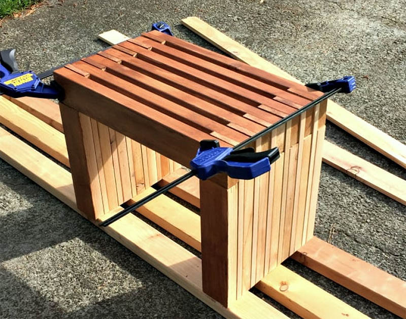 Modern Cedar Bench Seat