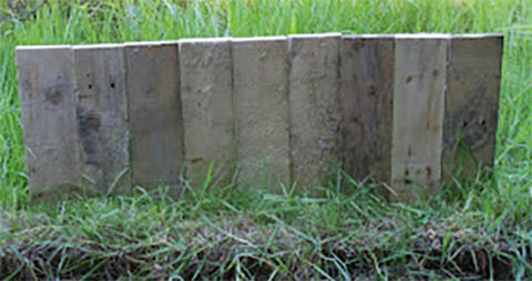 Repurposed Pallet Edging