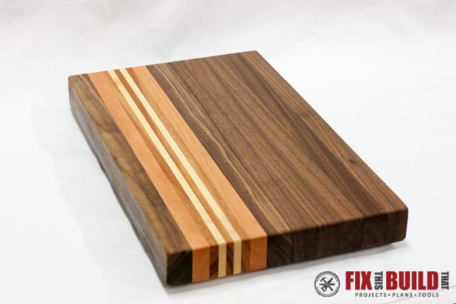 Scrap Wood Designer Cutting Board- four oaks crafts