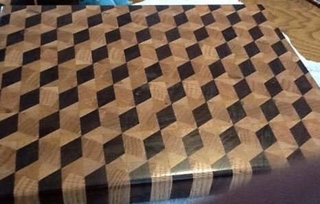 Tumbling Blocks Design- lumber jocks