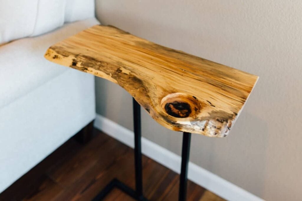 diy live edge side table
