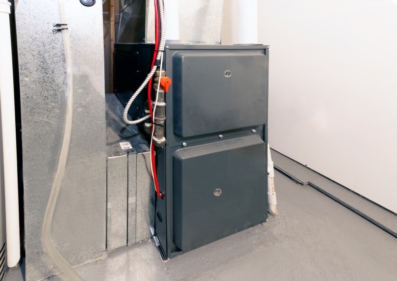 furnace at the basement