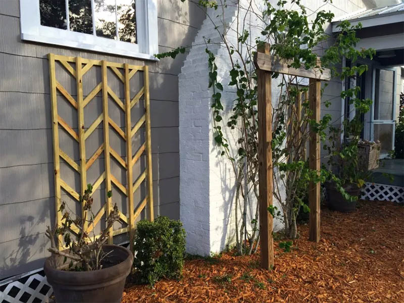 Chevron Lattice Trellis