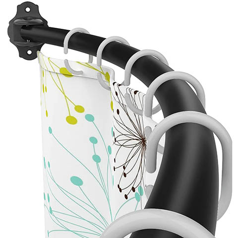 Hoachily, 37-66 Inches Curved Shower Curtain Rod