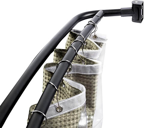 JS Jackson Supplies Double Curved Shower Rod