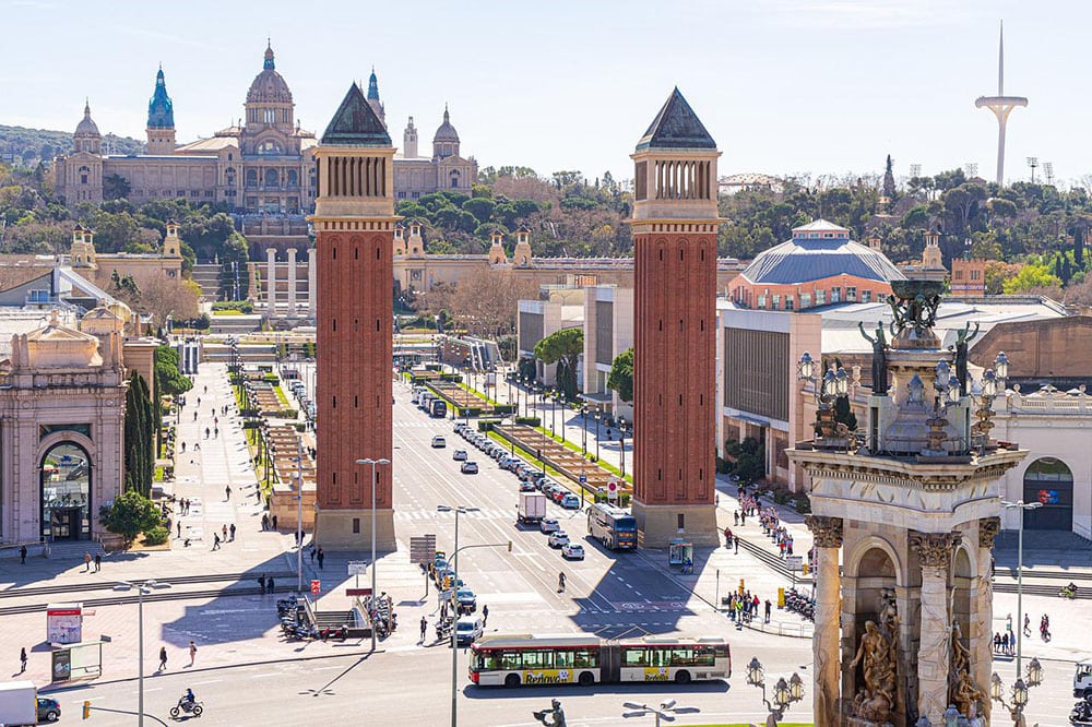 barcelona, spain skyline