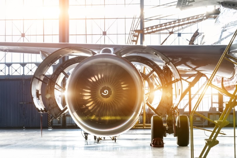 huge jet engine