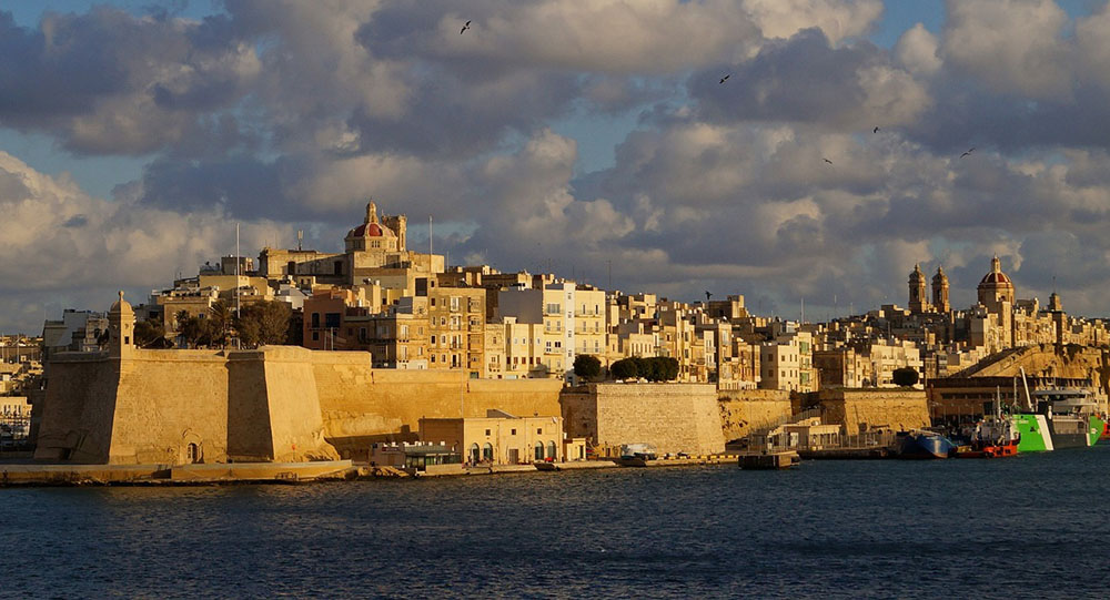skyline of valletta, malta