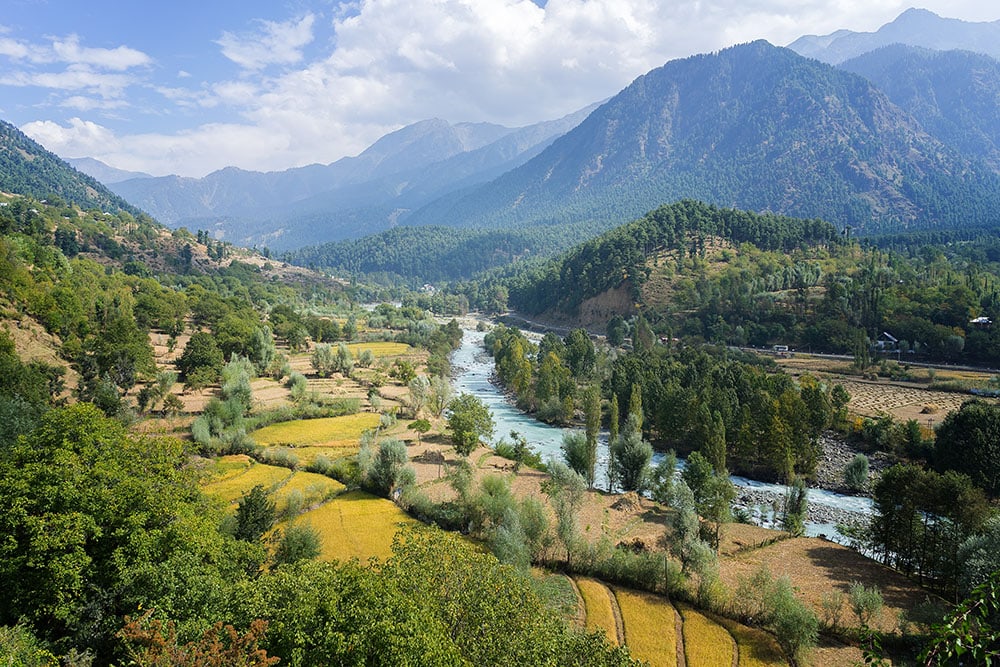 valley in Pahalgam, Jammu and Kashmir