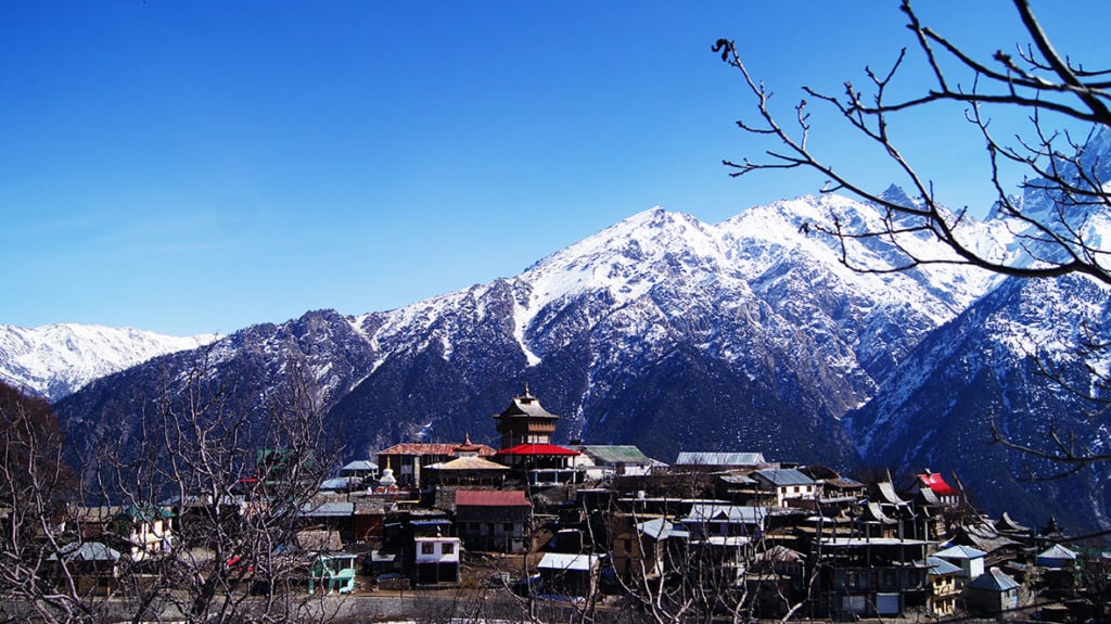 village in Kalpa, Himachal Pradesh