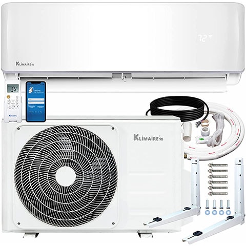 Klimaire 12,000 BTU Ductless Mini-Split Inverter Air Conditioner Heat Pump