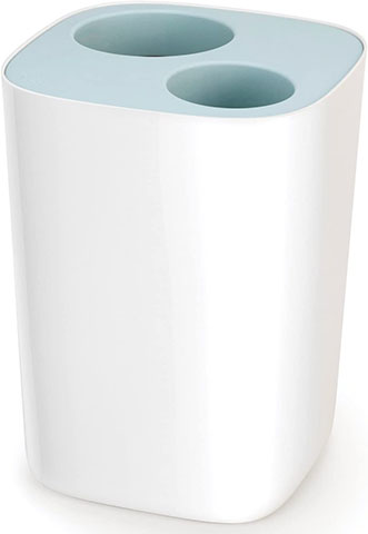Joseph Joseph Split Trash Can Recycle Bin Dual Compartments Removable Bucket