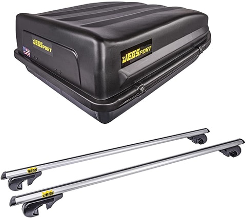 JEGS 90098K2 Rooftop Cargo Carrier & Roof Rack Cross Bar Kit