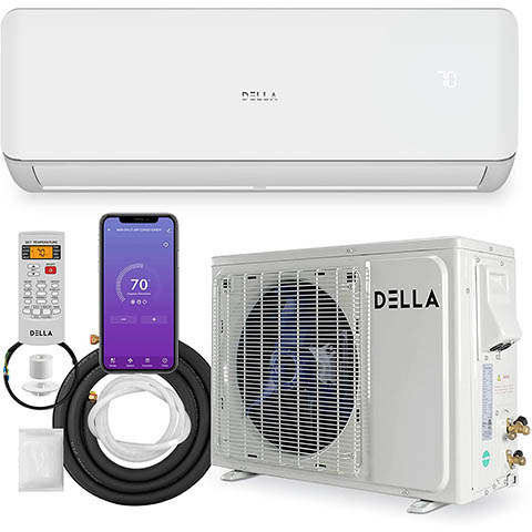 DELLA Wifi-Enabled Mini Split Heat Pump System