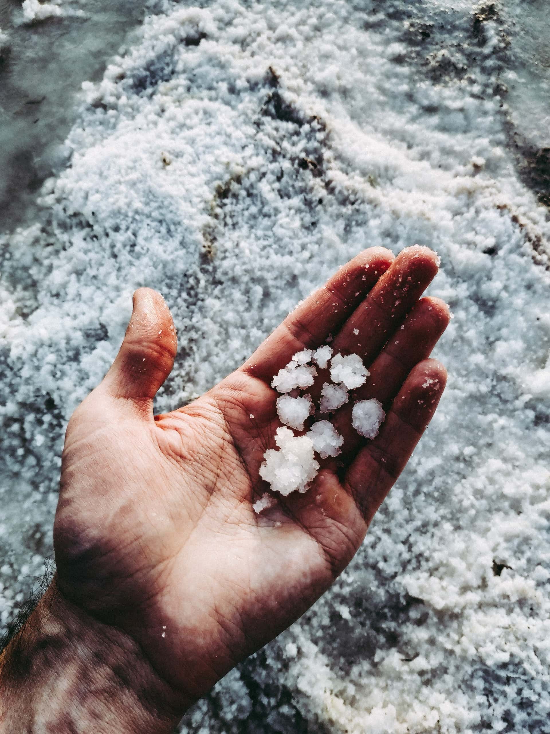 salt in hand