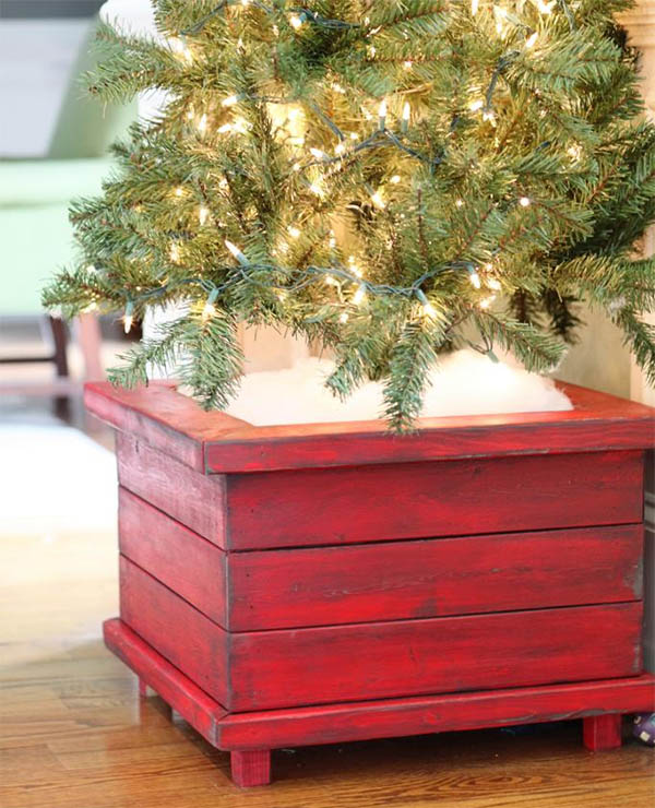 DIY Christmas Tree Planter