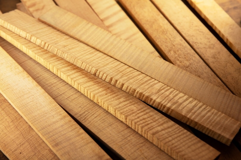 madera de arce rizado