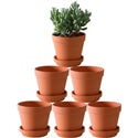 Yishang Terra Cotta Pots with Saucer