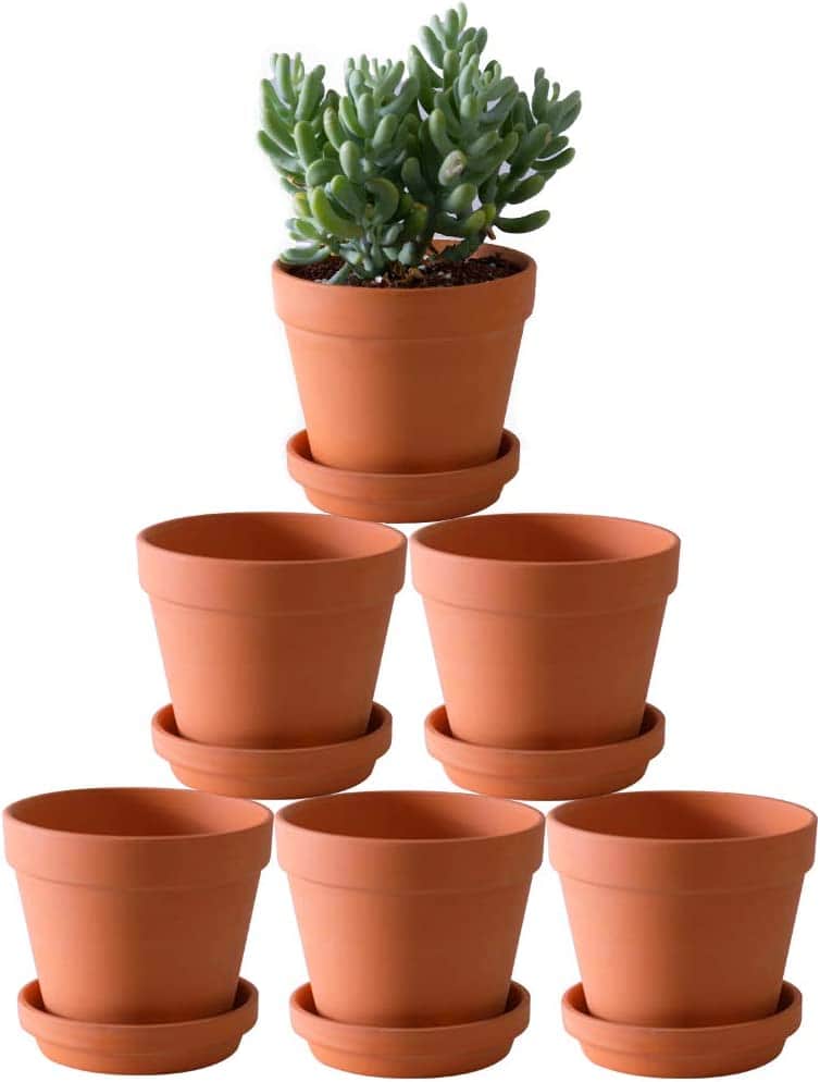 Terra Cotta Pots with Saucer