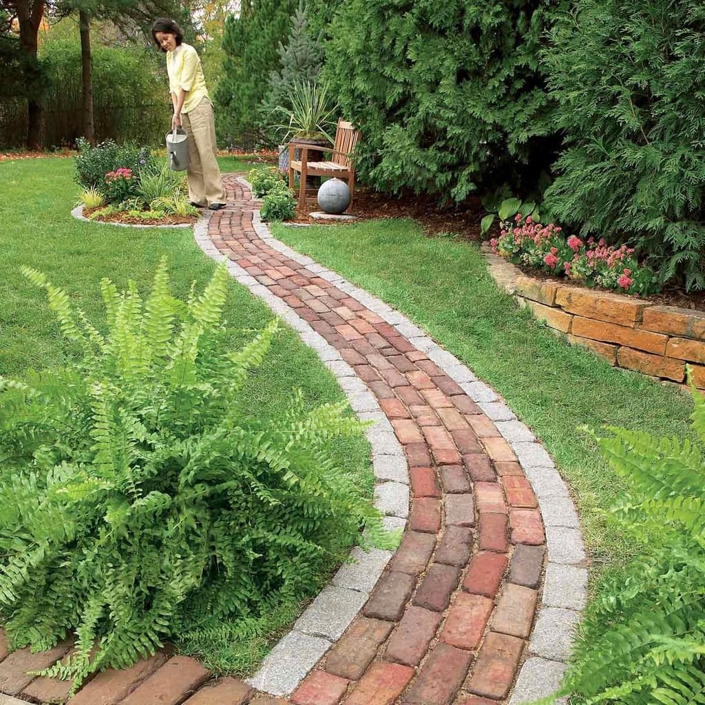 A Brick Walkway by Family Handyman