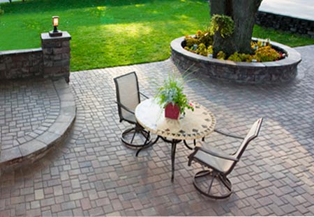 A Tree Ring by Ferro's Brick Paving