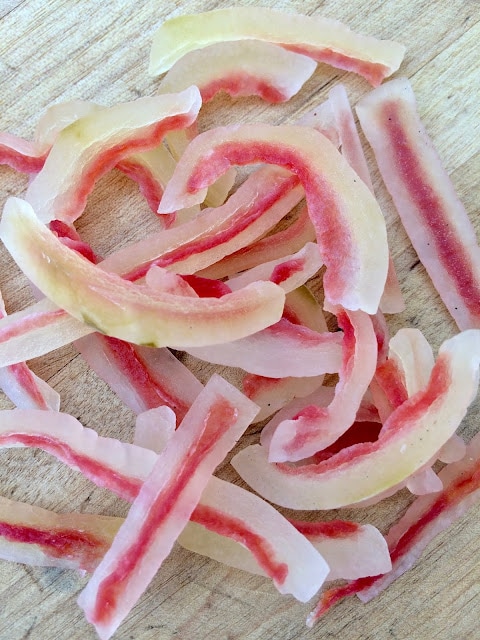 Candied Watermelon Rind- savory moments blog