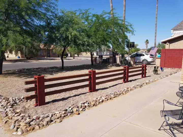 Cinder Block Fence- home talk