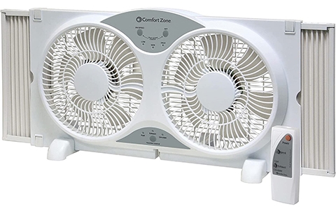 Comfort Zone CZ310R Twin Window Fan