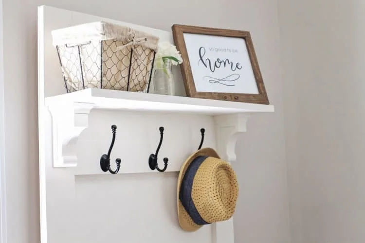 DIY Entryway Hall Tree Bench