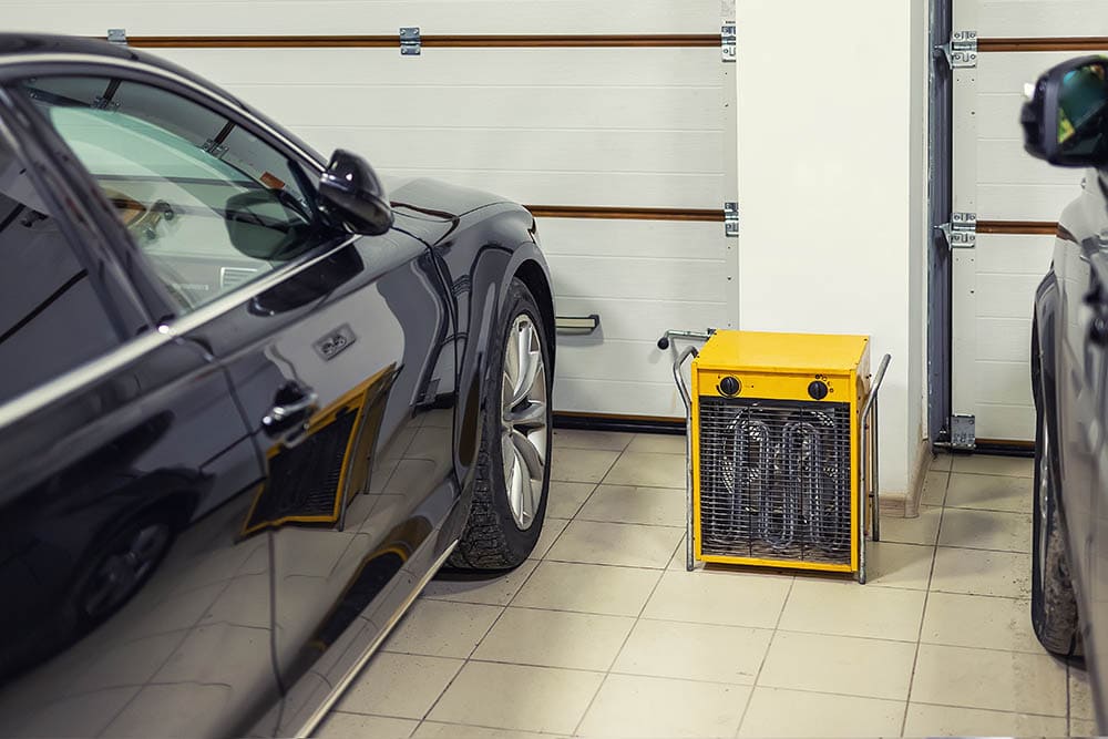 Garage heater with two cars_Gorloff KV_Shutterstock