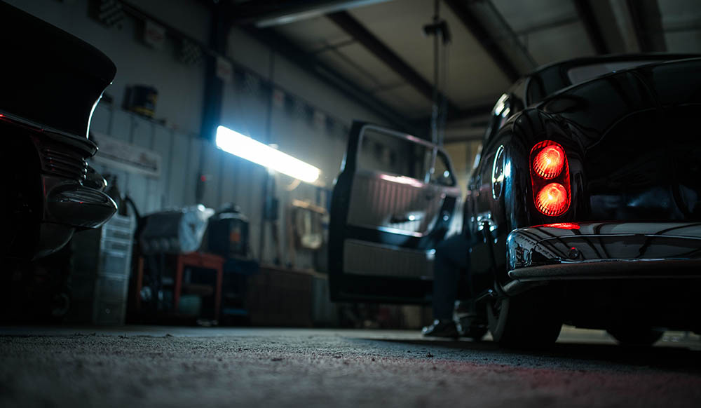 Garage with a black car_Logan Meis_Unsplash