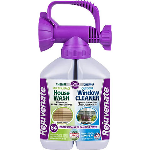 Rejuvenate Dual System Outdoor Window Cleaner & House Siding Cleaner