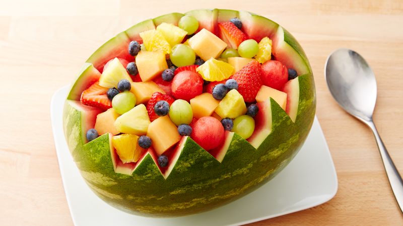 Watermelon Rind Bowl- betty crocker